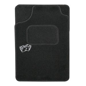 TEXTILE AUTO CONFORT Lot de 4 tapis 1 avant brode \