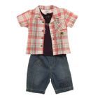 ENSEMBLE DE VETEMENTS ABSORBA Chemise + Débardeur + Pantacourt Garçon