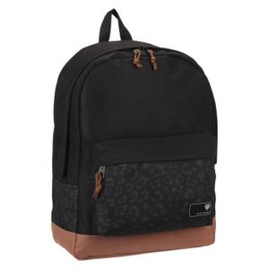 OBERTHUR Sac ? Dos CASH MONEY - 1 Compartiment - 9 ? 12 ans - Adolescent - 43cm - Noir et marron - Enfant Garçon
