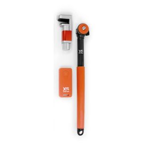 XSORIES ME SHOT DELUXE - Perche ? selfie extensible de 23 ? 93 cm en alu, avec télécommande et pholder amovible - Noir et orange
