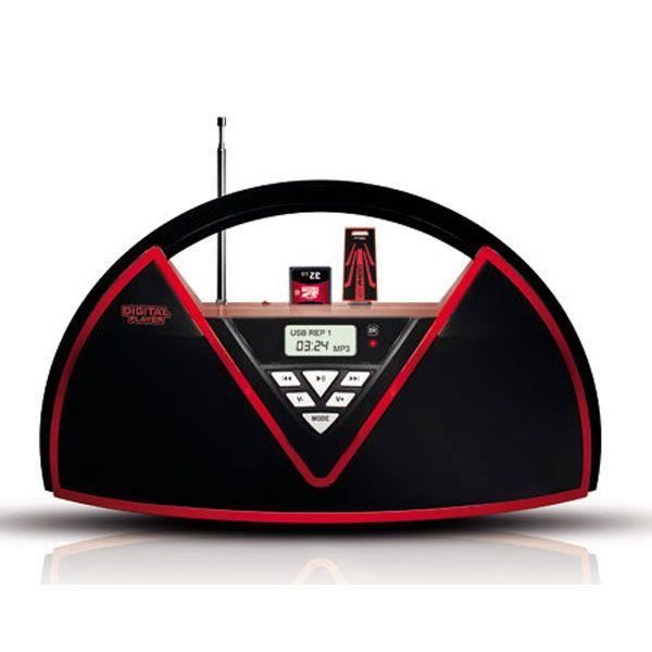 MPMAN SU12R Radio tuner numérique FM USB avec… radio cd cassette