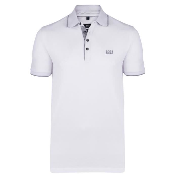 Hugo Boss Polo homme blanc à manches courtes Blanc Blanc Achat