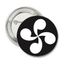 BADGES - PIN'S Badge Croix Basque Black & White