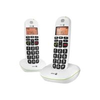 Téléphone DECT PhoneEasy 100w Duo - blanc Téléphone DECT PhoneEasy 100w Duo - blanc