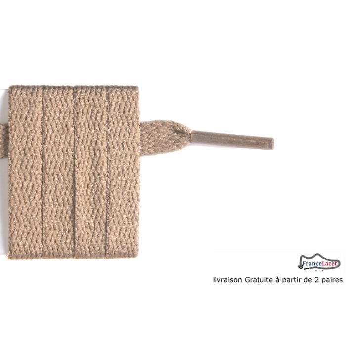 lacet beige plat