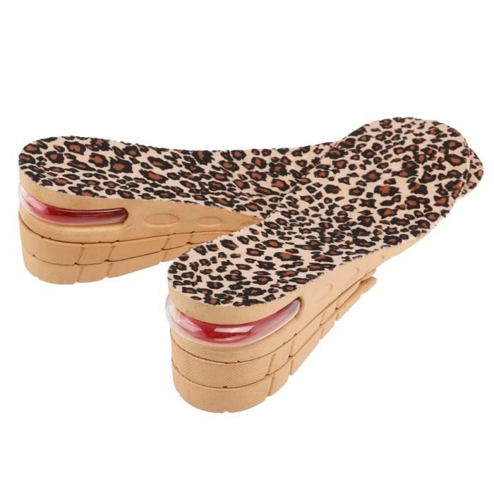 Paire de Semelle Talonnette Grandissante 3-Couches en PU Paire de Semelle Talonnette Grandissante 3-Couches en PU