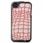 ACCESSOIRES TELEPHONIE Étui luxe Métalet croco Rose iPhone 4