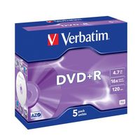 CD - DVD - BLU-RAY VIERGE POUR PC Verbatim DVD+R 16x (5)