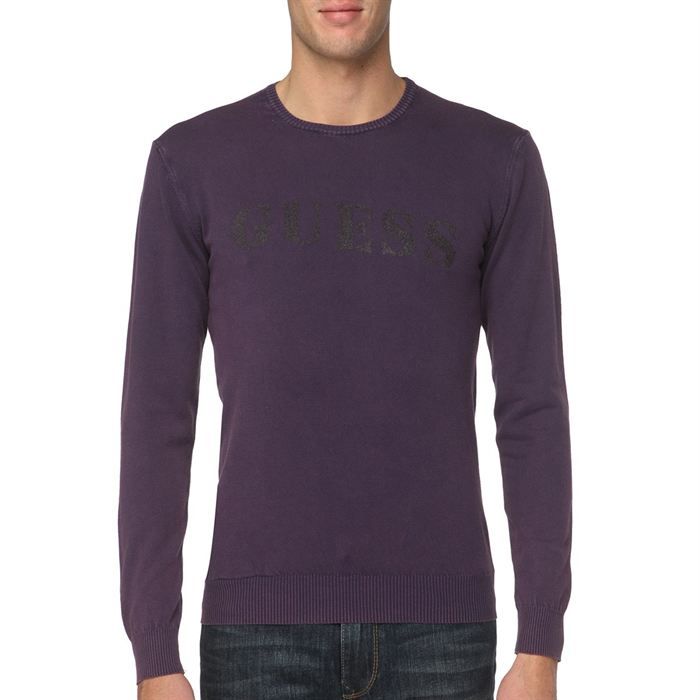 GUESS Pull Homme Violet   Achat / Vente PULL GUESS Pull Homme