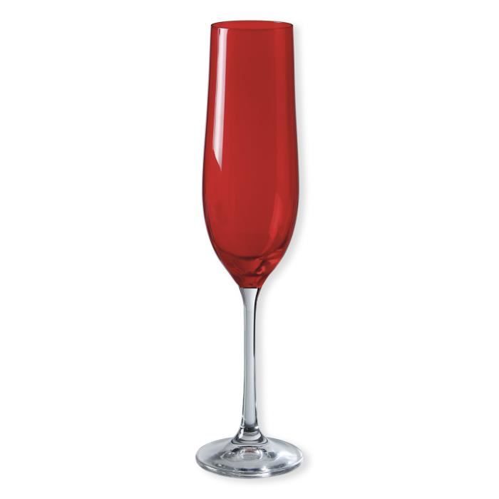 KAD ROUGE Flûte à champagne Lot de 6 Achat / Vente verre à vin