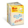 COUCHE - LANGE  HUGGIES® Pack Lingettes PURE 9 x 64