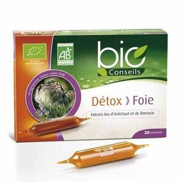 Ampoule Détox Foie Bio - 20 ampoules - Bioconseils - Achat Ampoule Détox Foie Bio - 20 ampoules - Bioconseils - Achat