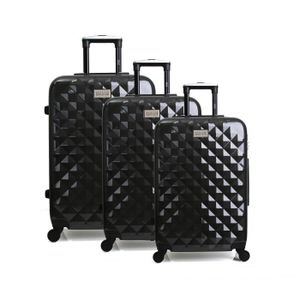 GEORGES RECH Set de 3 Valises Rigide Polycarbonate 4 Roues 52-64-72cm BELFAST Gris Foncé