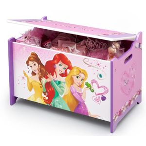 DISNEY PRINCESSES Coffre ? jouets enfant en bois rose