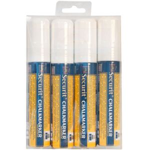 Lot de 4 feutres craie, coloris blanc