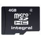 CARTE MEMOIRE Integral carte MicroSD 4 Go classe 4