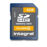 CARTE MEMOIRE Integral carte SD 4 Go classe 4