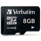 CARTE MEMOIRE Verbatim carte MicroSD 8 Go classe 4
