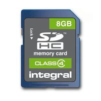 CARTE MEMOIRE Integral carte SD 8 Go classe 4