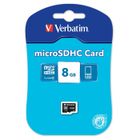 CARTE MEMOIRE Verbatim carte MicroSD 8 Go classe 4