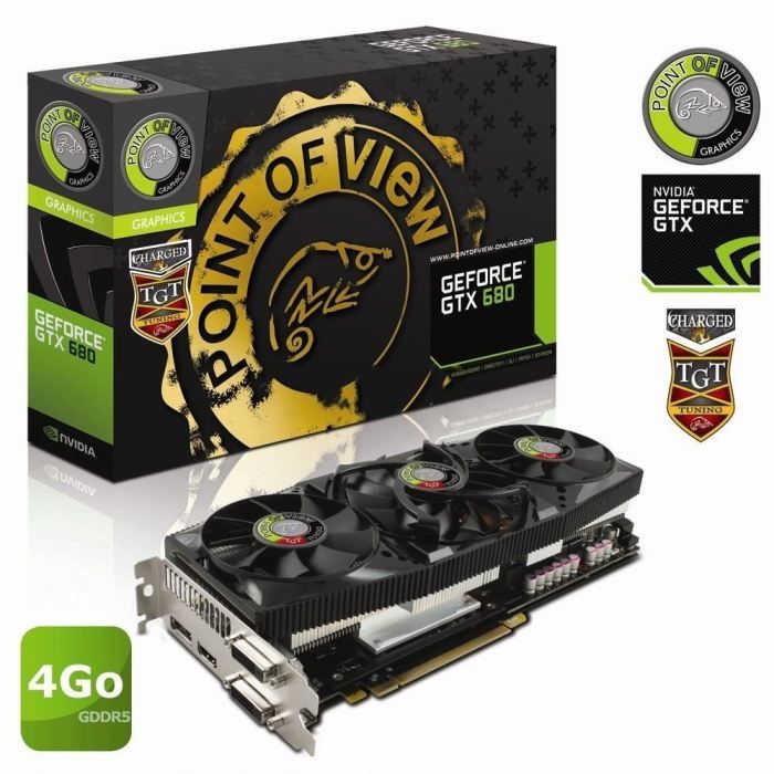 Point Of View TGT GTX680 4Go GDDR5 Charged   Achat / Vente CARTE
