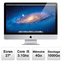 ORDINATEUR TOUT-EN-UN Apple IMAC 27" (MC814F/A)