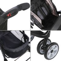 POUSSETTE-CHASSIS POUSSETTE NANIA Combiné TS Atlanta Gris foncé