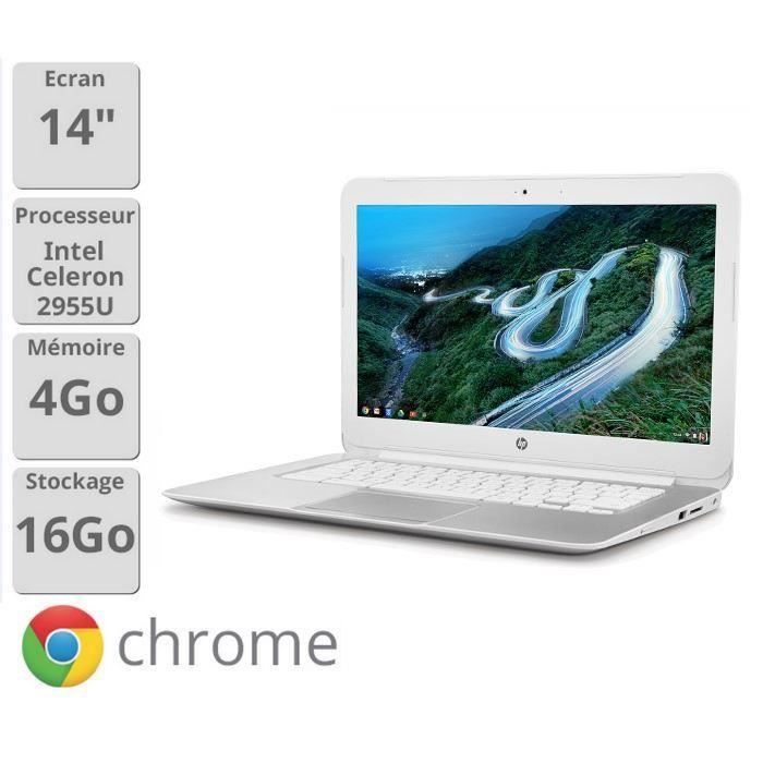 ORDINATEUR PORTABLE Chromebook HP 14 Blanc