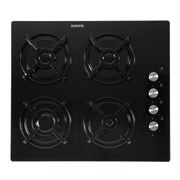 TABLE GAZ OCEANIC CTG4VB - Table gaz verre noir