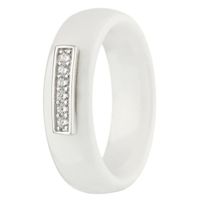 CERALUXE Bague Céramique Argent 925° Femme CERALUXE Bague Céramique Argent 925° Femme
