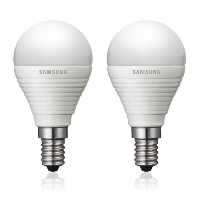 SAMSUNG Lot de 2 ampoules LED Type Bulbe E14 20W Achat / Vente
