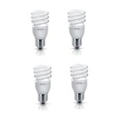 AMPOULE - LED PHILIPS Lot de 4 ampoules fluo-compacte E27 15 W &#233;