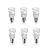 AMPOULE - LED PHILIPS Lot de 6 ampoules fluo-compacte E27 15 W &#233;