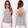 Kingwing® Femmes backless broderie dentelle manche