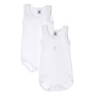  PETIT BATEAU Lot 2 Body Blanc