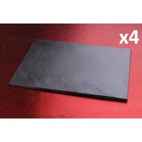ASSIETTE - SERVICE  Set de 4 ardoises rectangles 35x15cm