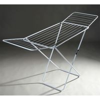 FIL A LINGE - TANCARVILLE - ETENDOIR - SAC DE SECHAGE METALTEX "ELBA" Séchoir à rabats 20 mètres blanc