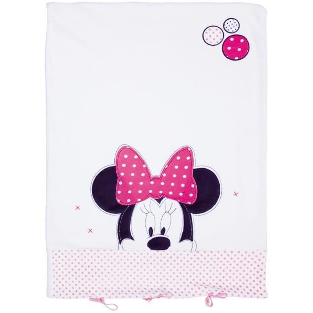 MINNIE Housse matelas à langer 50x70cm Blanc et Rose Achat
