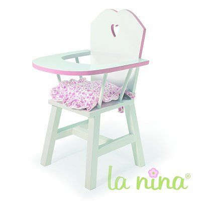 Chaise haute pour poupée  Fleurs roses  Anita  Achat / Vente maison