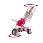 PORTEUR-POUSSEUR-DRAISIENNE-TRICYCLE Baby Balade Rose