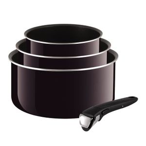 TEFAL INGENIO SO INTENSIVE Set de 3 Casseroles 16-18-20cm + 1 poignée L6139502 Tous feux sauf induction