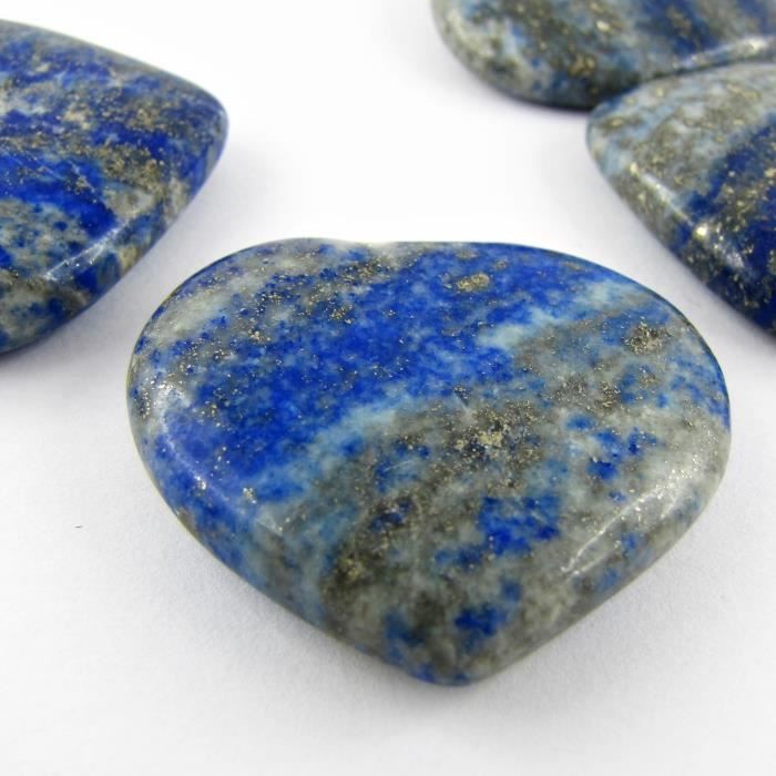 Cœur pierre semiprécieuse en Lapis Lazuli 2535mm Achat / Vente