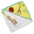 SORTIE DE BAIN SOPHIE LA GIRAFE Cape de Bain + Hochet