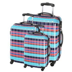 KANABEACH Set de 3 valises trolley 4 roues HFD