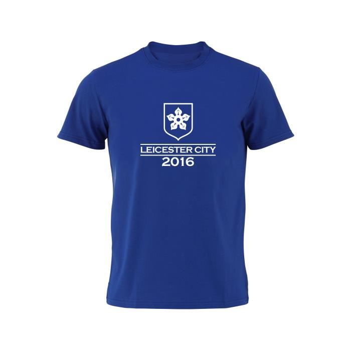 t shirt leicester bleu rayons