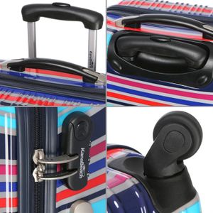 KANABEACH Set de 3 valises trolley 4 roues HFD