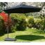 PARASOL - OMBRAGE  Parasol déporté rond à levier Ø 3m coloris noir