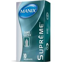 PRÉSERVATIF Manix Suprême sans Latex 10 Préservatifs PRÉSERVATIF Manix Suprême sans Latex 10 Préservatifs