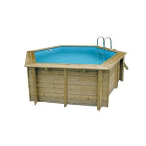 UBBINK Piscine bois AZURA 410cm + bâche offerte