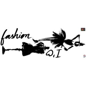 PLAGE Sticker déco - I love fashion1 Planche 24x68 cm